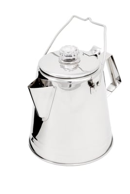 Glacier Stainless Percolator - 8 Cup Koffiezetter Rvs Soellaart.nl