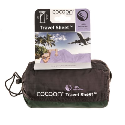 Travel Sheet Microfiber Lakenzak Moss Green Soellaart.nl