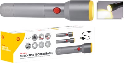 Shell Zaklantaarn Aluminium 4 x 17 cm Soellaart.nl