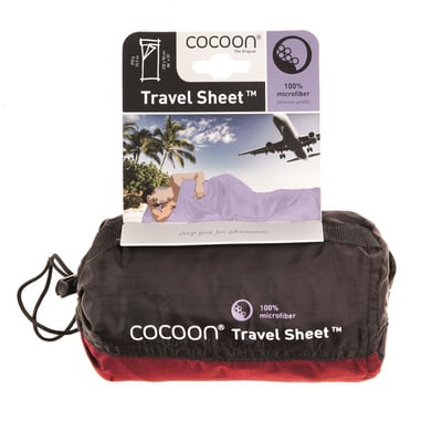 Travel Sheet Microfiber Lakenzak Cranberry Soellaart.nl