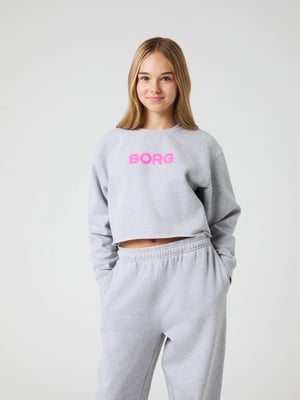 Borg Oversized Cropped Sweater Kinderen Soellaart.nl