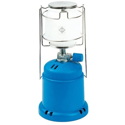 Gaslamp Lantaarn Camping 206 L 10 80 Watt Gasverlichting Blauw Soellaart.nl