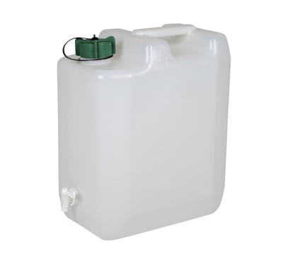 Jerrycan Met Kraan Alleen Voor Water 41 X 24 X 47 Cm Jerrycan Wit 35 L Soellaart.nl