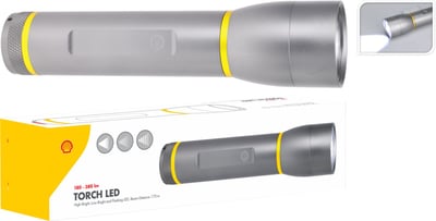 Shell Zaklantaarn Aluminium 4 x 19 cm Soellaart.nl