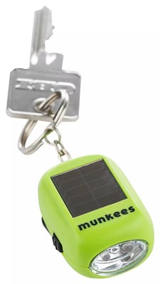 Mini Solar Dynamo Flashlight Sleutelhanger Green OS Soellaart.nl