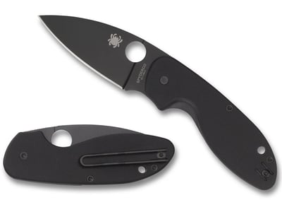 Spyderco Efficient Black / Black 8Cr13MoV PE Mes Black Soellaart.nl